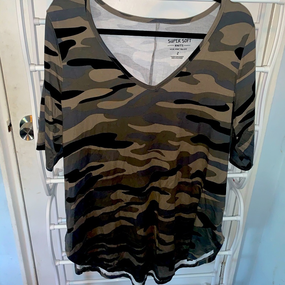 Torrid camo tunic